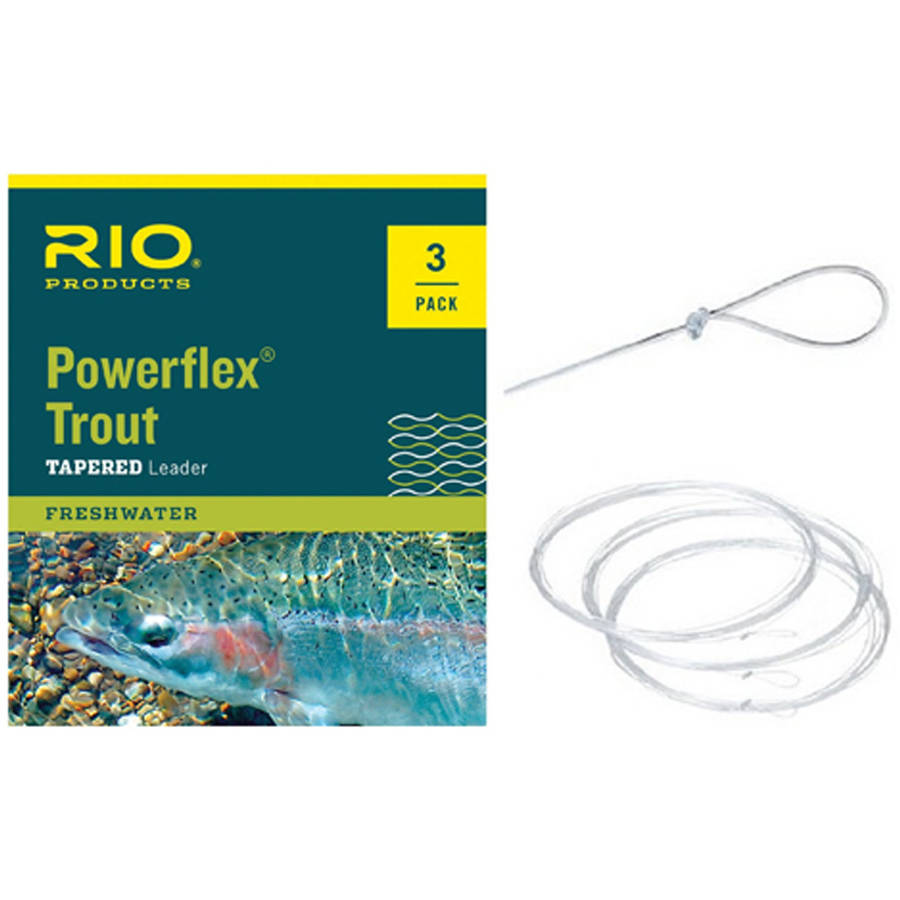 Rio Powerflex Trout Leader 3 Pack – Riverbladeknifeandfly